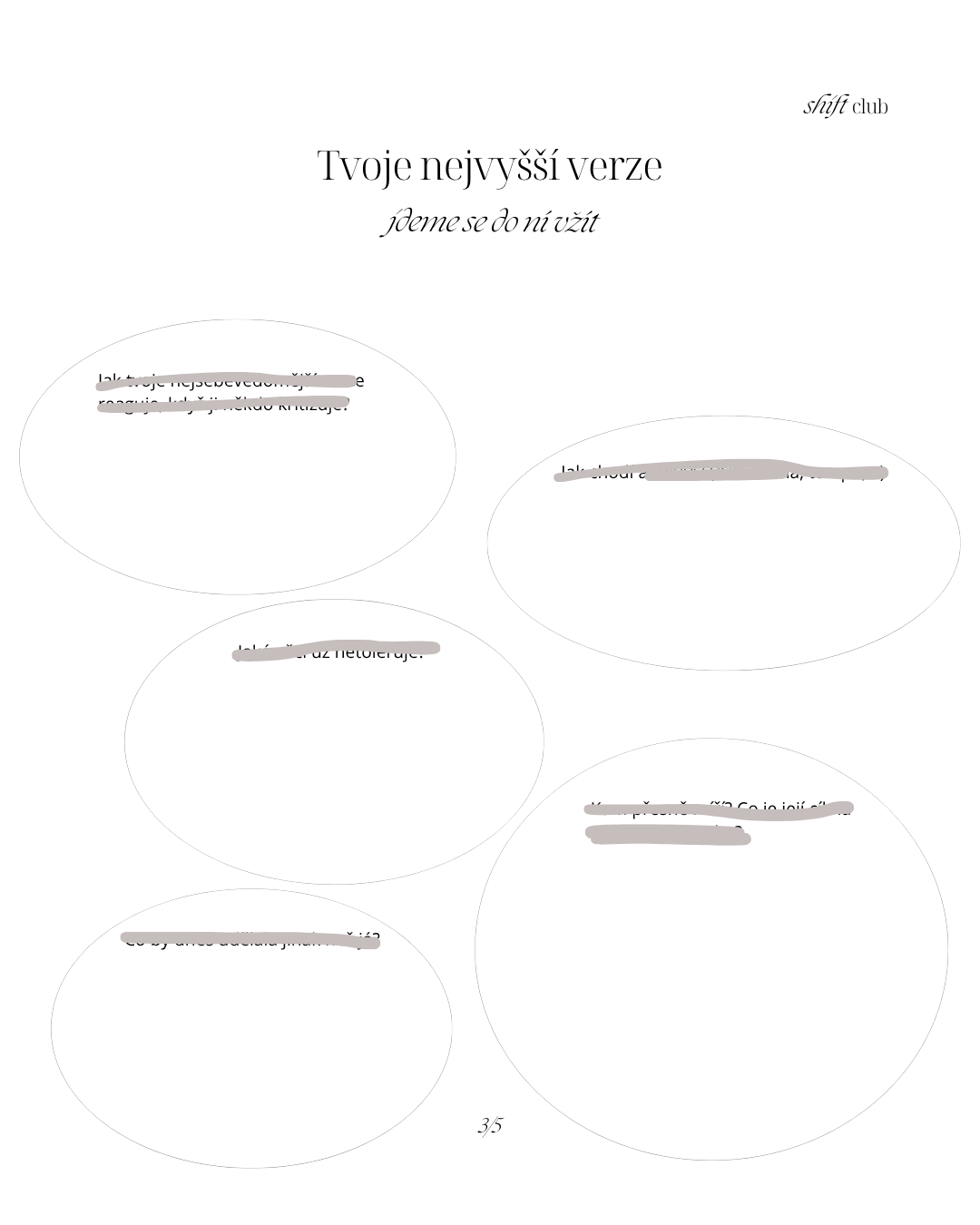 PDF WORKSHEET - Odemkni své sebevědomí✨